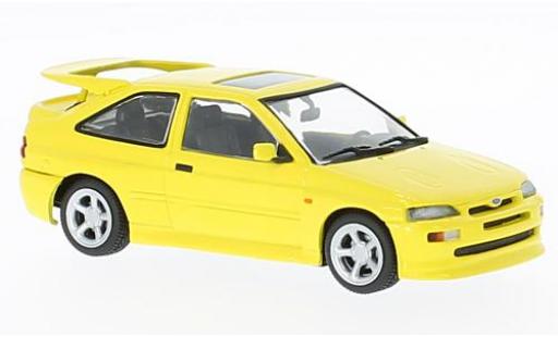 Ford Escort 1/43 Maxichamps RS Cosworth giallo 1992 modellino in miniatura
