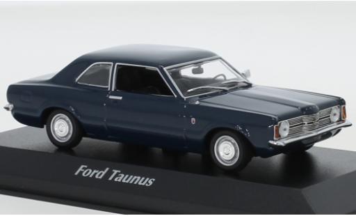 Ford Taunus 1/43 Maxichamps (TCI) blu 1970 modellino in miniatura