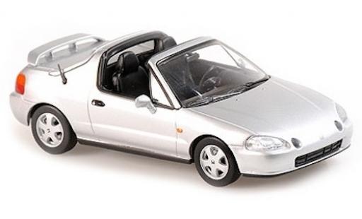 Honda CR-X 1/43 Maxichamps del Sol grigio 1992 modellino in miniatura