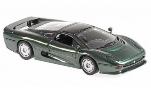 Jaguar XJ 1/43 Maxichamps 220 metallico verde RHD 1991 modellino in miniatura