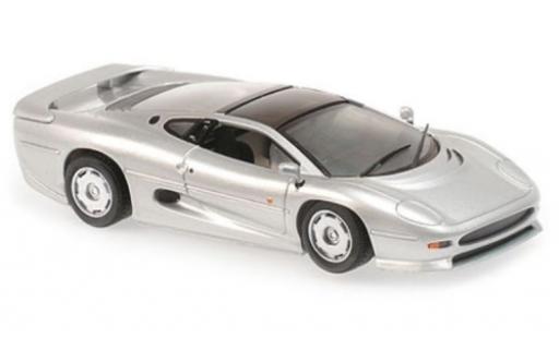 Jaguar XJ 1/43 Maxichamps 220 grigio RHD 1991 modellino in miniatura