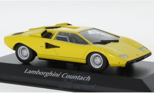 Lamborghini Countach 1/43 Maxichamps LP 400 giallo 1970 modellino in miniatura