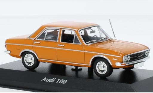 Audi 100 1/43 Maxichamps orange 1969 modellino in miniatura