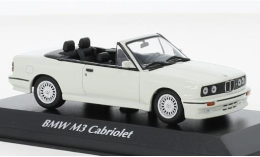 Bmw M3 1/43 Maxichamps (E30) Cabriolet bianco 1988 modellino in miniatura