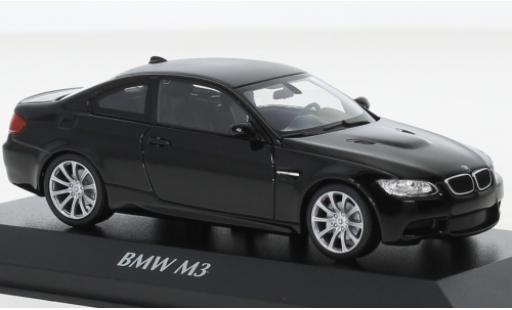 Bmw M3 1/43 Maxichamps (E92) nero 2008 modellino in miniatura