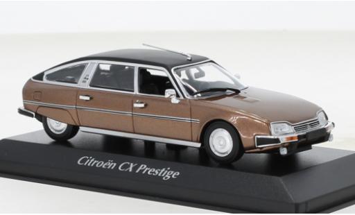 Citroen CX 1/43 Maxichamps Prestige metallise marroneee/nero 1980 modellino in miniatura