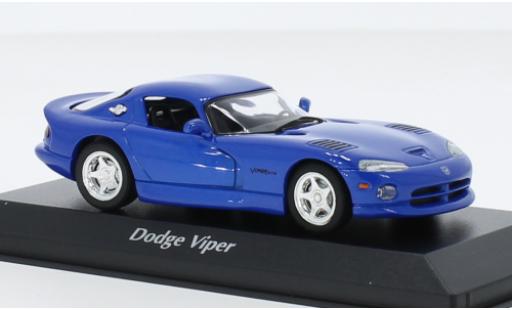 Dodge Viper 1/43 Maxichamps GTS metallise blu 1993 modellino in miniatura