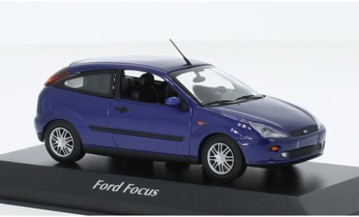 Ford Focus 1/43 Maxichamps MK I metallise blu 1998 modellino in miniatura