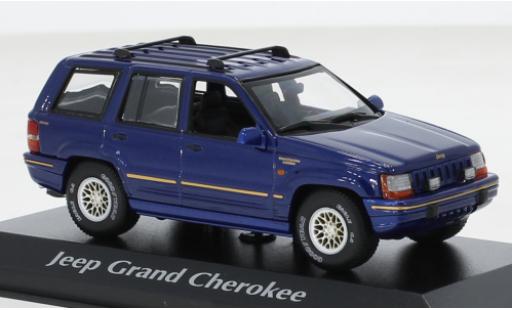 Jeep Grand Cherokee 1/43 Maxichamps metallise blu 1995 modellino in miniatura