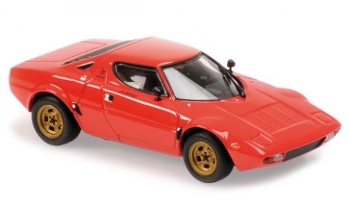 Lancia Stratos 1/43 Maxichamps rosso 1974 modellino in miniatura