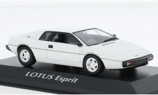 Lotus Esprit 1/43 Maxichamps Turbo bianco 1978 modellino in miniatura