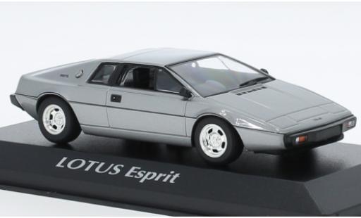 Lotus Esprit 1/43 Maxichamps Turbo metallise grigio clair 1978 modellino in miniatura