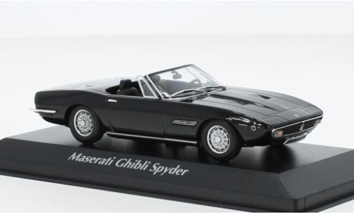 Maserati Ghibli 1/43 Maxichamps Spyder nero 1969 modellino in miniatura