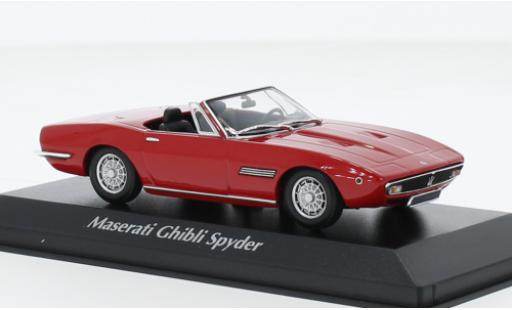 Maserati Ghibli 1/43 Maxichamps Spyder rosso 1969 modellino in miniatura