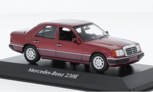 Mercedes 230 1/43 Maxichamps E (W124) metallise rosso foncé 1991 modellino in miniatura
