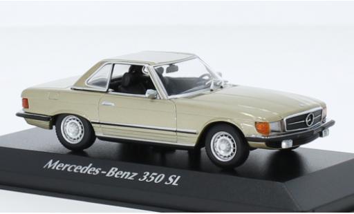 Mercedes 350 1/43 Maxichamps SL Hardtop (R107) metallise beige 1974 modellino in miniatura