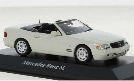 Mercedes Classe SL 1/43 Maxichamps (R129) bianco 1999 modellino in miniatura