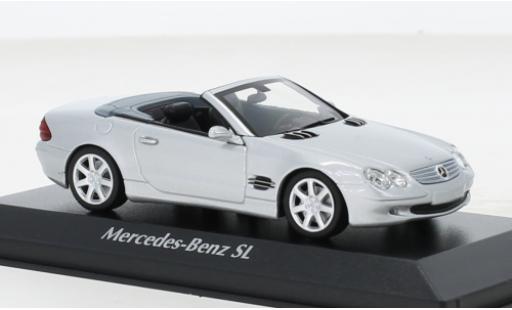 Mercedes Classe SL 1/43 Maxichamps (R230) grigio 2001 modellino in miniatura