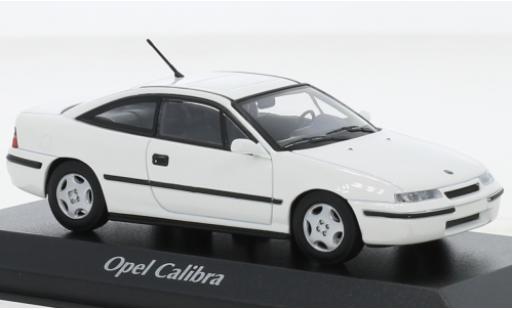 Opel Calibra 1/43 Maxichamps bianco 1989 modellino in miniatura