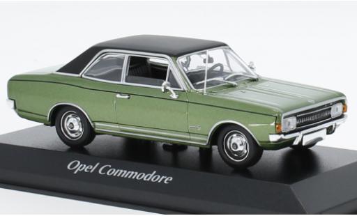 Opel Commodore 1/43 Maxichamps A metallise vert/nero 1970 modellino in miniatura