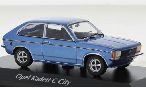 Opel Kadett 1/43 Maxichamps C City blu 1978 modellino in miniatura