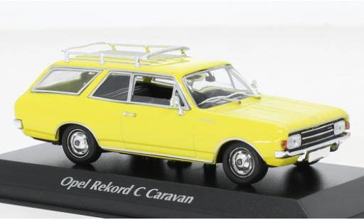Opel Rekord 1/43 Maxichamps C Caravan giallo 1968 modellino in miniatura