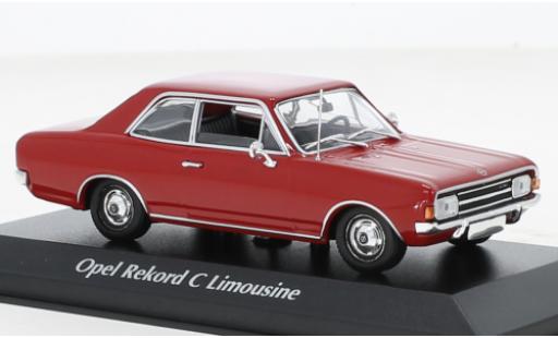 Opel Rekord 1/43 Maxichamps C rosso 1966 modellino in miniatura