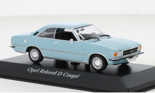 Opel Rekord 1/43 Maxichamps D Coupe blu 1975 modellino in miniatura