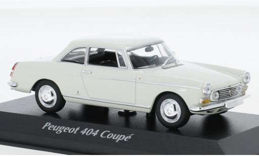Peugeot 404 1/43 Maxichamps Coupe bianco 1962 modellino in miniatura