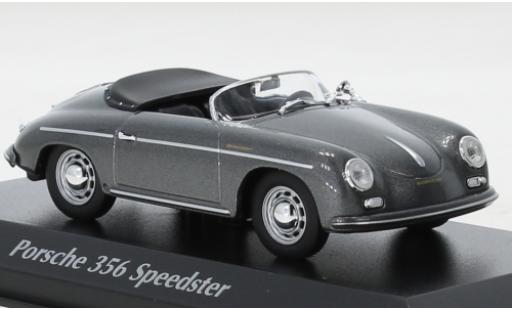 Porsche 356 1/43 Maxichamps A Speedster metallise grigio 1956 modellino in miniatura