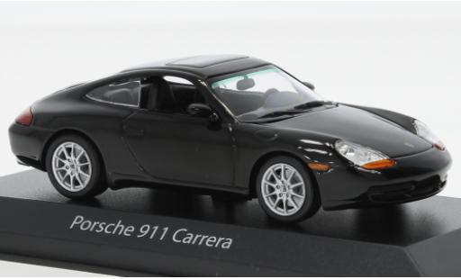 Porsche 996 1/43 Maxichamps 911  metallise nero 1998 modellino in miniatura