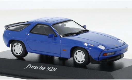 Porsche 928 1/43 Maxichamps S blu 1979 modellino in miniatura