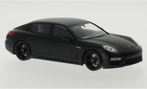 Porsche Panamera Turbo 1/43 Maxichamps matte noir 2013 modellino in miniatura