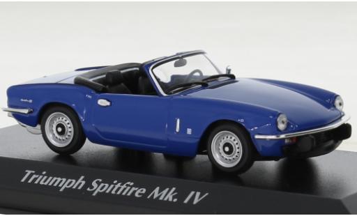 Triumph Spitfire 1/43 Maxichamps MK IV blu 1972 modellino in miniatura