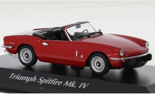 Triumph Spitfire 1/43 Maxichamps MK IV rosso 1972 modellino in miniatura