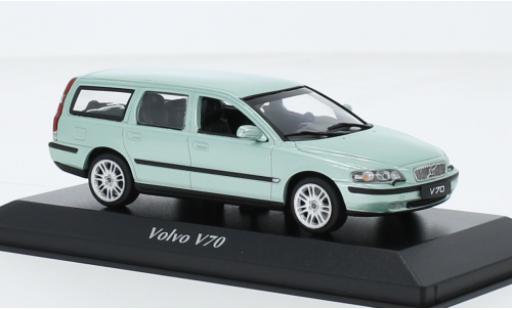 Volvo V70 1/43 Maxichamps Break metallise la chaux 2000 modellino in miniatura