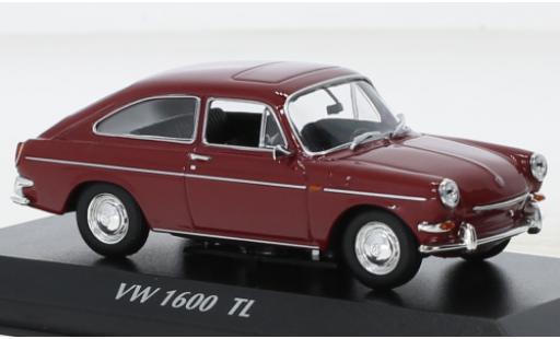 Volkswagen 1600 1/43 Maxichamps TL rosso 1966 modellino in miniatura