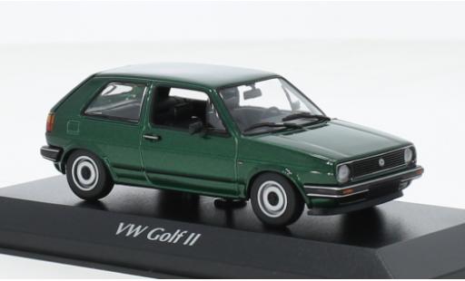 Volkswagen Golf 1/43 Maxichamps II metallise verde 1985 modellino in miniatura