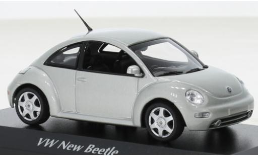 Volkswagen New Beetle 1/43 Maxichamps grigio 1998 modellino in miniatura