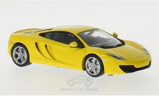 McLaren MP4-12C 1/43 Maxichamps 12C giallo 2011 modellino in miniatura