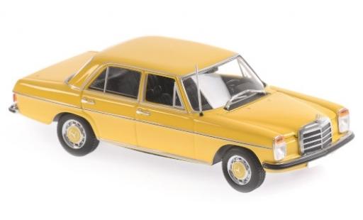 Mercedes 200 1/43 Maxichamps giallo 1968 modellino in miniatura