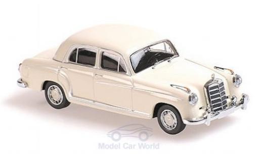 Mercedes 220 1/43 Maxichamps S bianco 1956 modellino in miniatura