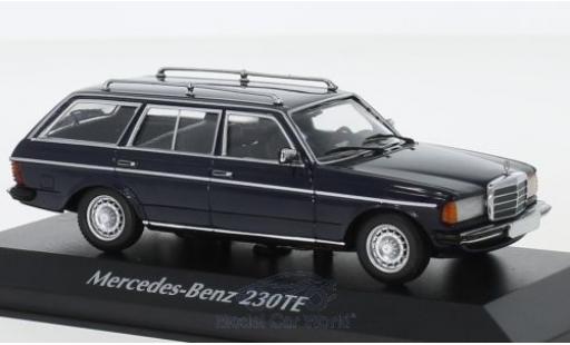 Mercedes 230 1/43 Maxichamps TE (W123) blu 1982 modellino in miniatura
