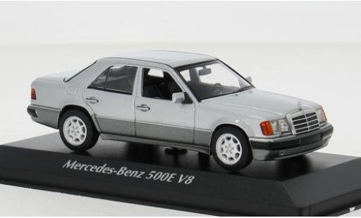 Mercedes 500 1/43 Maxichamps E (W124) silber 1991 1:43 modellino in miniatura