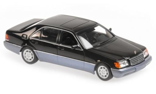 Mercedes 600 1/43 Maxichamps SEL (W140) metallico nero 1992 modellino in miniatura