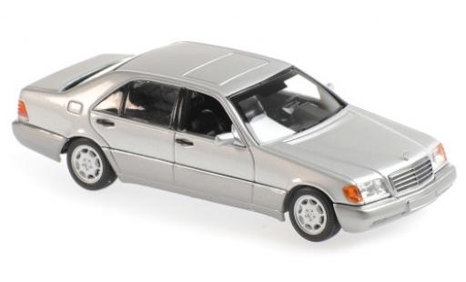 Mercedes 600 1/43 Maxichamps SEL (W140) grigio 1992 modellino in miniatura