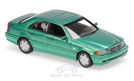 Mercedes Classe C 1/43 Maxichamps (W202) metallico verde 1997 modellino in miniatura