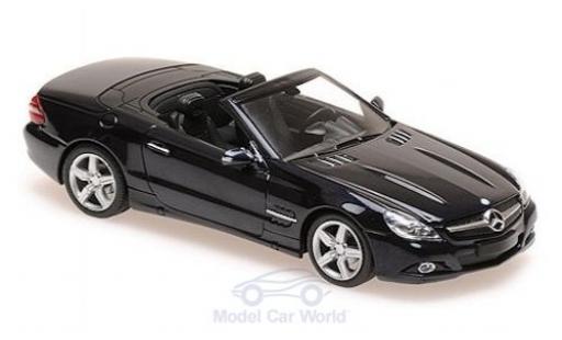 Mercedes Classe SL 1/43 Maxichamps (R230) metallico blu 2008 modellino in miniatura