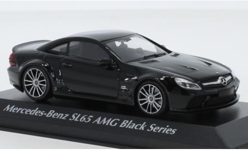 Mercedes Classe SL 1/43 Maxichamps SL65 AMG Black Series (R230) nero 2009 modellino in miniatura