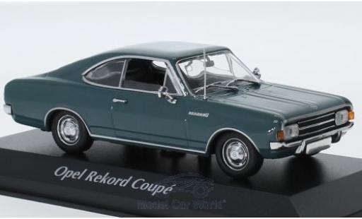 Opel Rekord 1/43 Maxichamps C Coupe blu 1966 modellino in miniatura